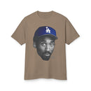 T-Shirt Kobe Bryant Face with LA Hat Men's Women's Unisex Cotton Tee
