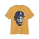 T-Shirt Kobe Bryant Face with LA Hat Men's Women's Unisex Cotton Tee