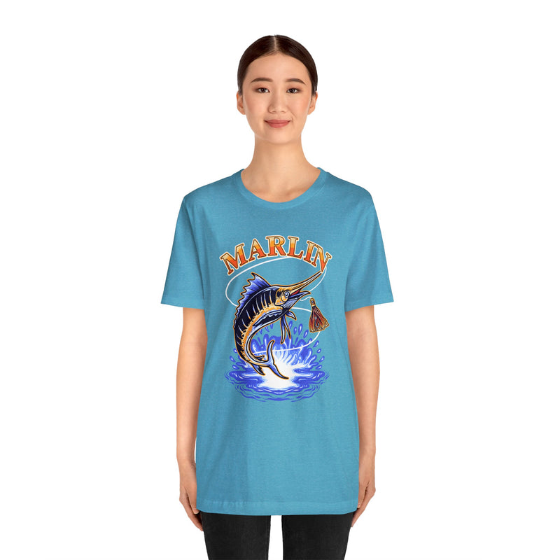 Marlin graphic fish tshirt