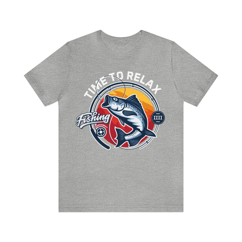 Time to relax graphic fishing shirt