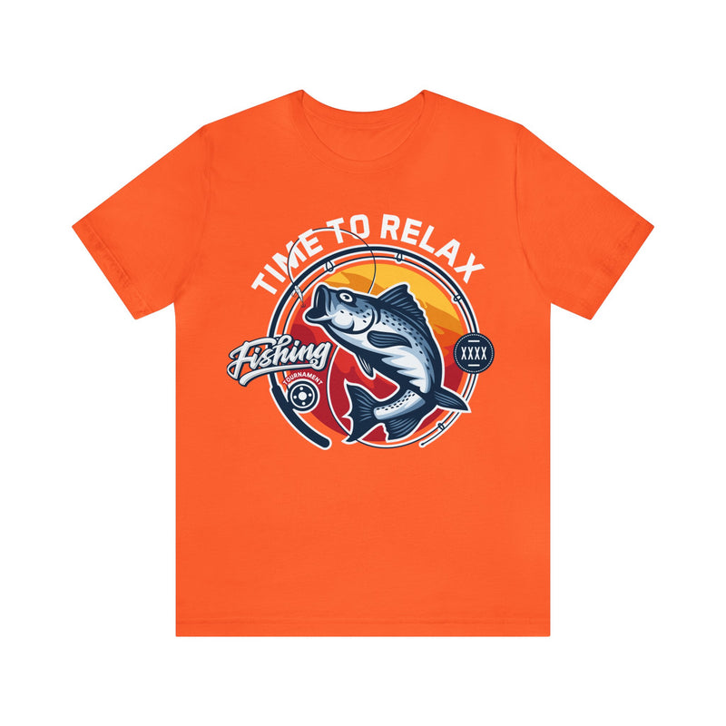 Time to relax graphic fishing shirt