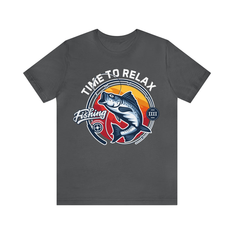 Time to relax graphic fishing shirt