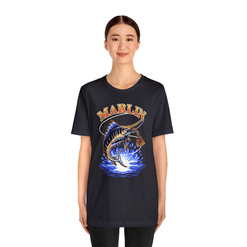 Marlin graphic fish tshirt