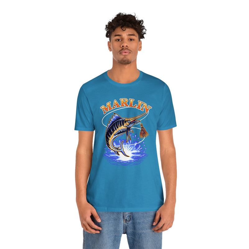 Marlin graphic fish tshirt